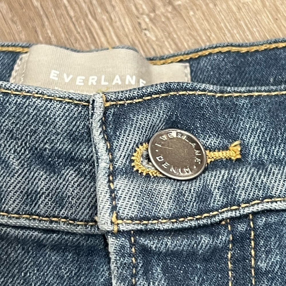 NWT Size 28 Everlane Straight Fit The Original Cheeky Jean High Rise Low Stretch - Picture 7 of 10